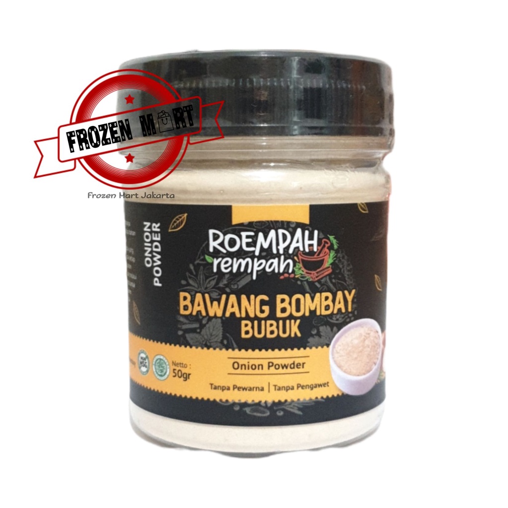 ROEMPAH REMPAH Bawang Bombay Bubuk / Bawang Bombai / Onion Powder 50Gr