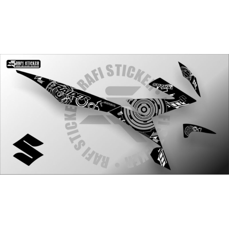 Striping Satria Fu Fi 150 Injeksi / Sticker Variasi Motor Suzuki Satria Fu Terbaru