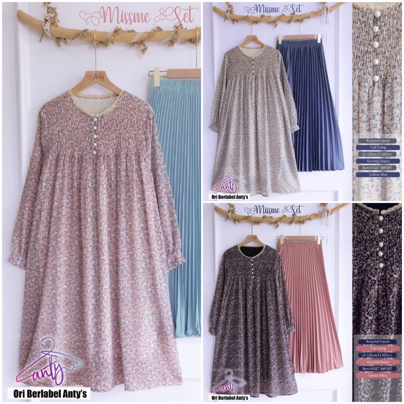 SETELAN ROK WANITA MISSME SET BY ANTY’S