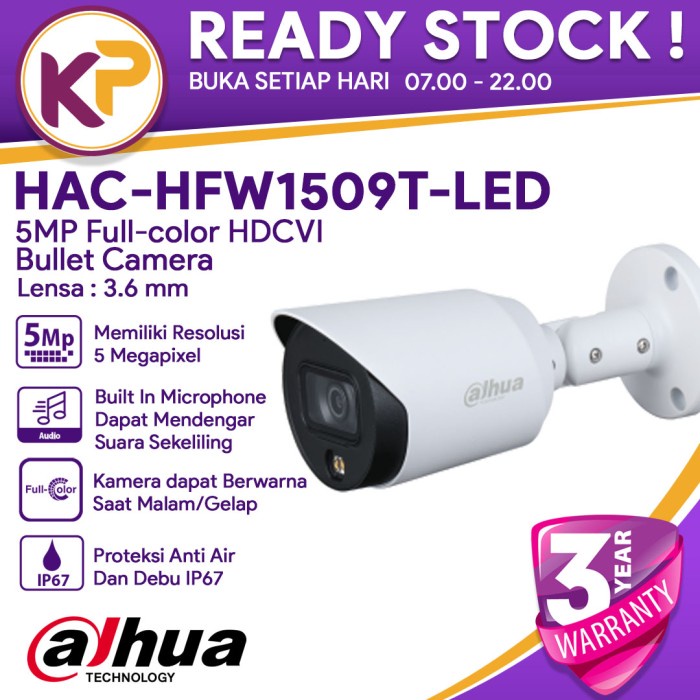 Kamera CCTV Dahua 5MP HAC-HFW1509T-LED - Outdoor