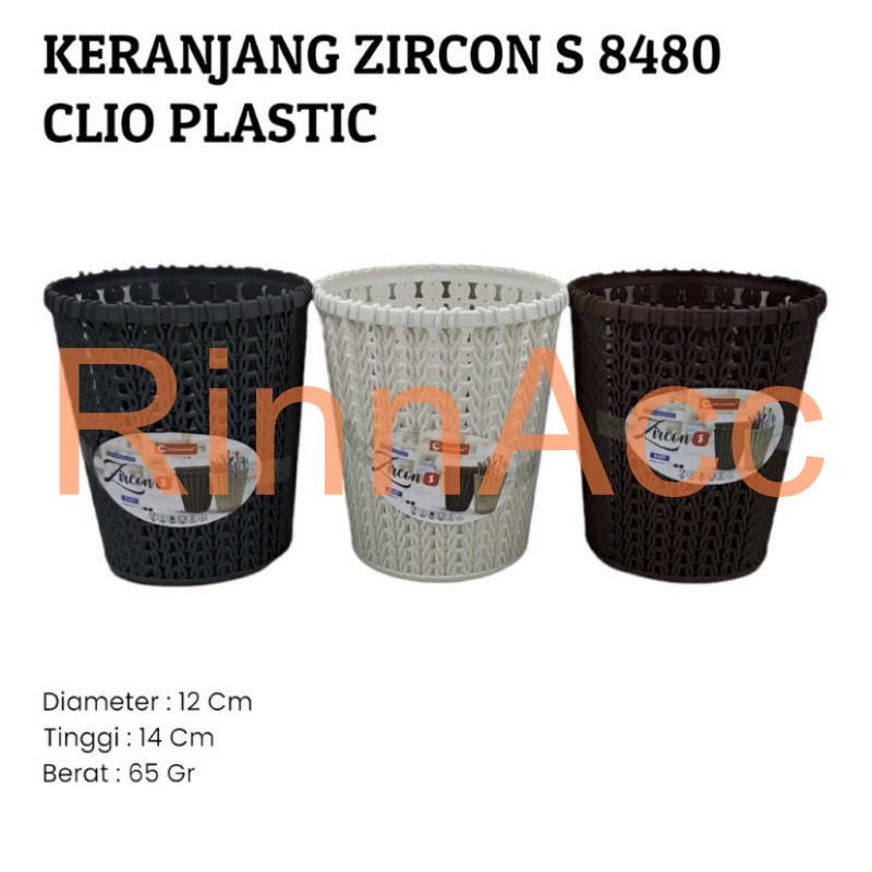 Keranjang Plastik Serbaguna / Tempat Sendok Garpu Sumpit Pisau / Keranjang Bulat / Keranjang Organizer Kosmetik / Keranjang Bulat Kecil Zircon