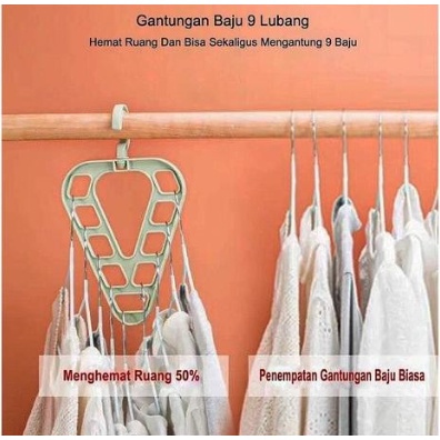 Hanger Segitiga Gantungan Baju Pakaian Laundry HAnduk Towel Magic Kaos