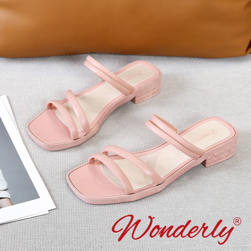 Sepatu Korea Jelly Wedges Wanita | Sandal Slop Wedges Jelly Karet Wonderly | Sandal Jelly Import Tawana | 713-1