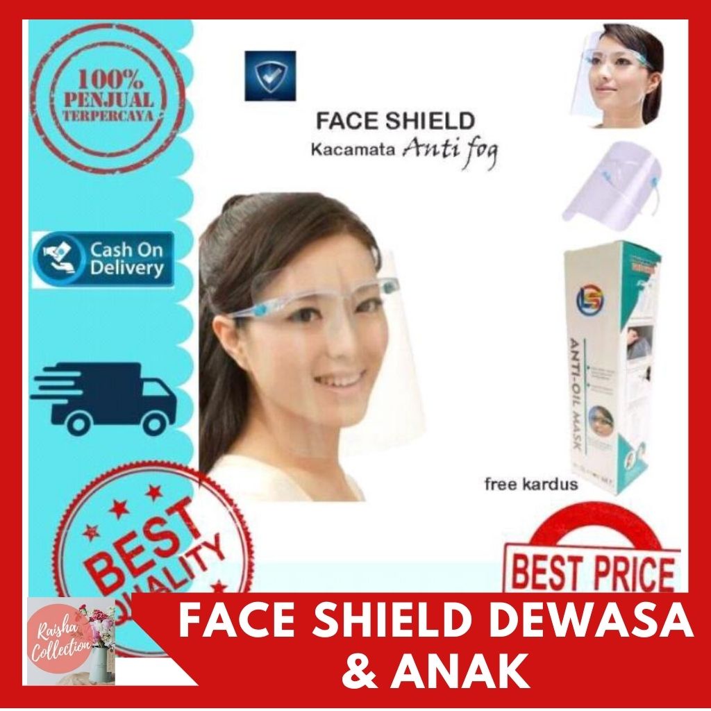 FACE SHIELD/PELINDUNG WAJAH/PELINDUNG MUKA ANAK DAN DEWASA