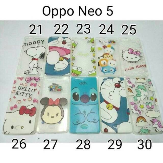 Case Ultrathin Karakter For Oppo Neo 5 /Softcase Oppo Neo 5 / Casing Oppo Neo 5