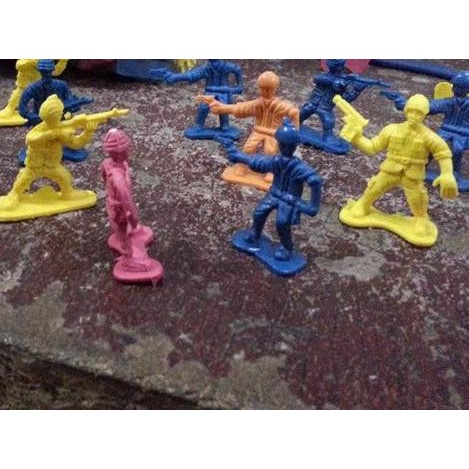 ۩ MAINAN TENTARA JADUL , MINI , WARNA WARNI , FIGURE SET , HOBI ANAK ☂