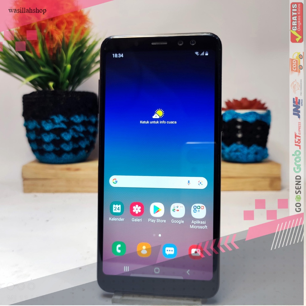 Samsung A8 2018 4/32GB Bekas Second Eks Grs Resmi