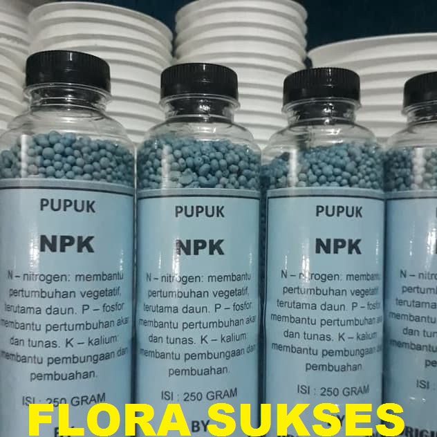 Kemasan Botol Pupuk NPK Mutiara 250 Gram Penyubur Tanaman 16 16 16