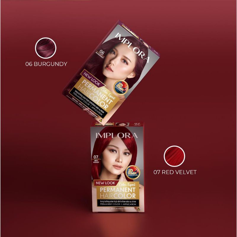 Cat Rambut Implora | Semir Rambut | Implora Permanent Hair Color | Pewarna rambut implora