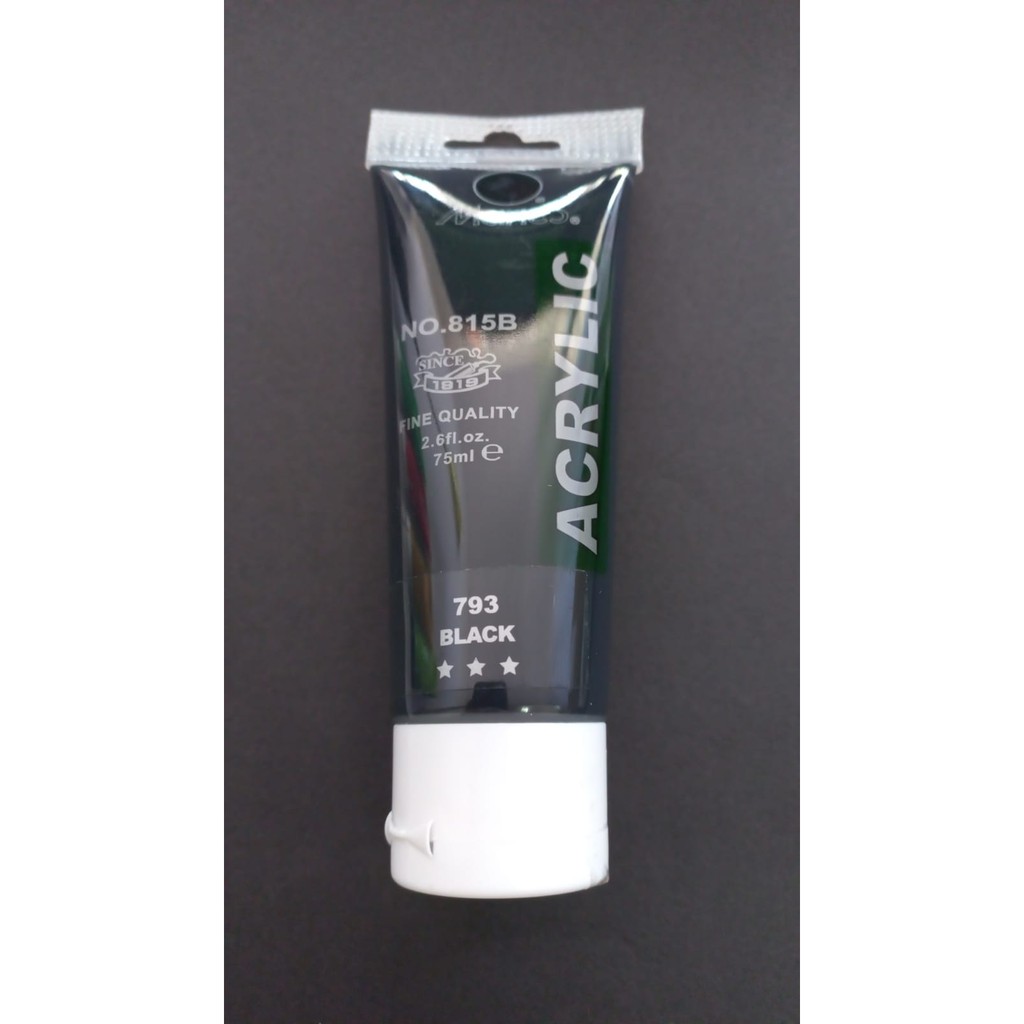 

Cat Acrylic Colurs 75ml Balck 793 / Cat Maries 75 ml Hitam / Cat Acrylic Satuan Merk Maries