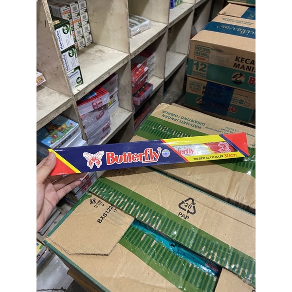 

Penggaris Butterfly 30cm / Penggaris Murah / Penggaris Panjang / ATK Murah
