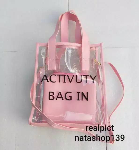 Fashion Tas Selempang Transparan Activuty Bag In Handbag Untuk Wanita