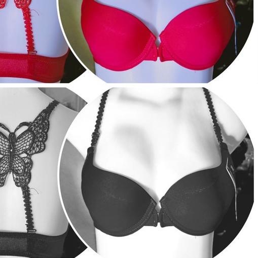 ♦ BH Wanita Kupu-Kupu kait Kancing Depan Berkawat / Bra wanita kupu ➮