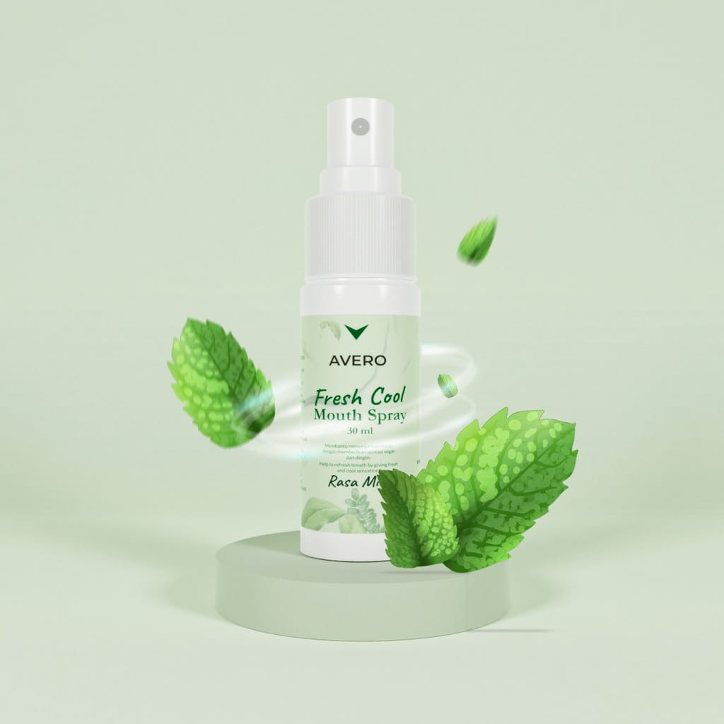 Fresh Cool Mouth Spray  AVERO - BPOM Parfum Mulut, Pengharum Mulut &amp; Penyegar Mulut