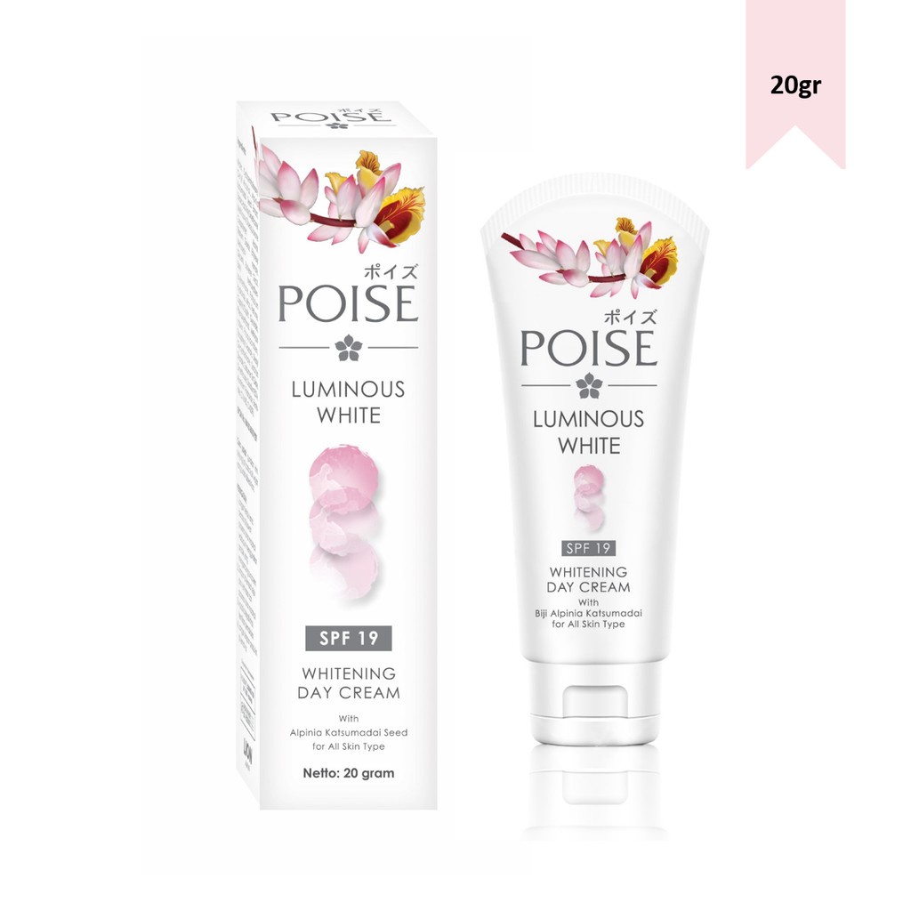 POISE LUMINOUS WHITE WHITENING DAY CREAM 20GR