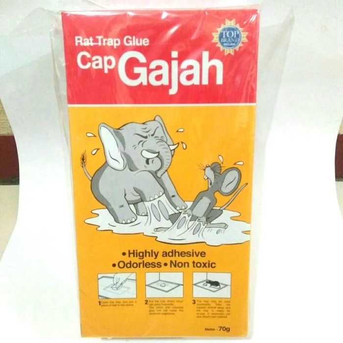 Lem tikus papan cap gajah Rat Trap Glue