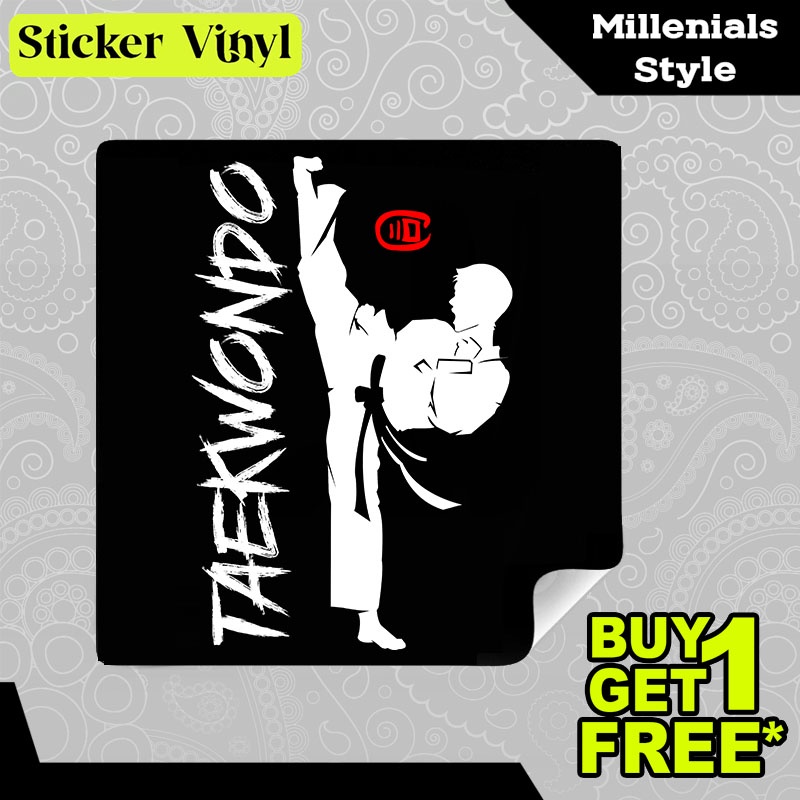 

Stiker Sticker Taekwondo Olahraga Bela Diri Korean Martial Art Aesthetic Bahan Vinyl Satuan Anti Air