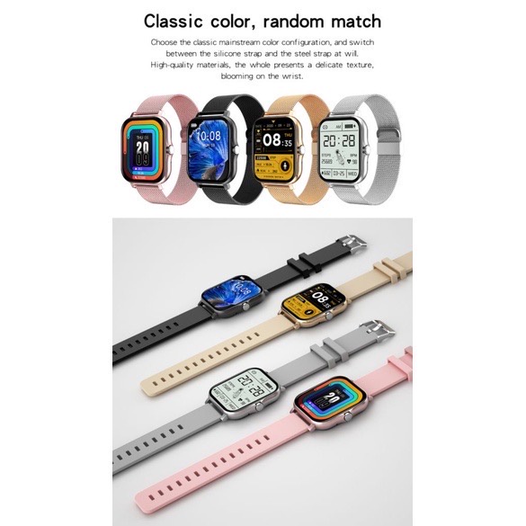 Smart Watch IN STOCK TERSEDIA Fashion Baru GT20 Layar Besar Jam Tangan Pintar Monitor Detak Jantung Jam Tangan Pintar Jam Tangan Panggilan Bluetooth Berkualitas Tinggi FREE GIFT A1004