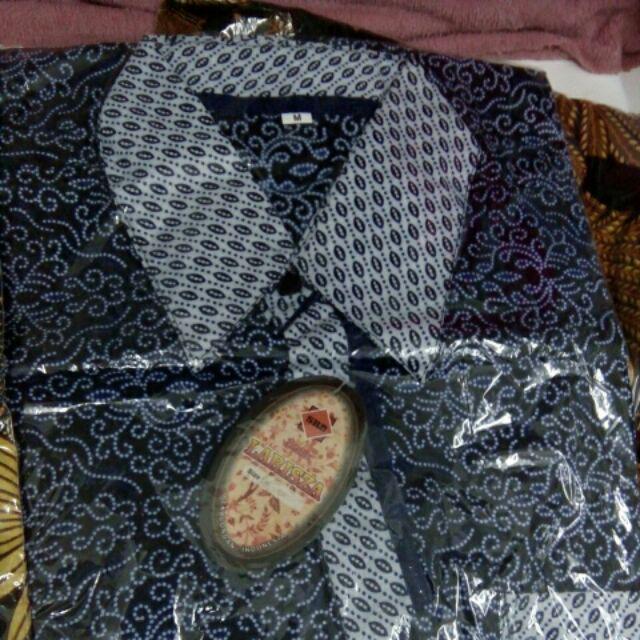Kemeja Batik Pria Lengan Pendek Size M L Xl Xxl Bswart Batik Hrb026 Kenongo Hem Panjang Padi Kenongo