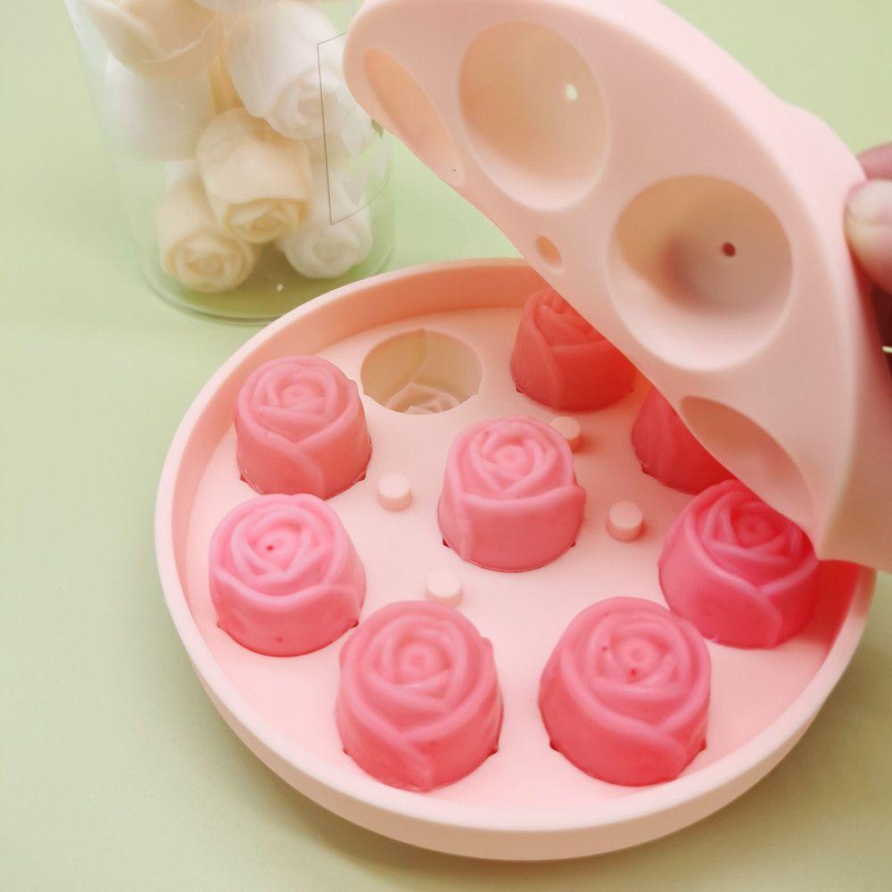 Solighter Cetakan Es Batu Kitchen Tools 9grid Ice Cream Mould Silicone