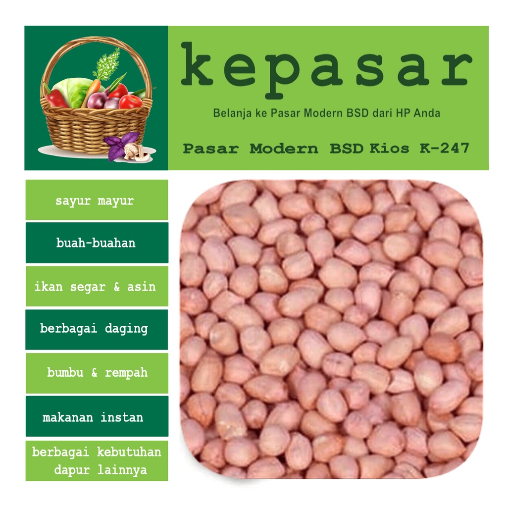 

Kacang Tanah Kulit Ari 250 g