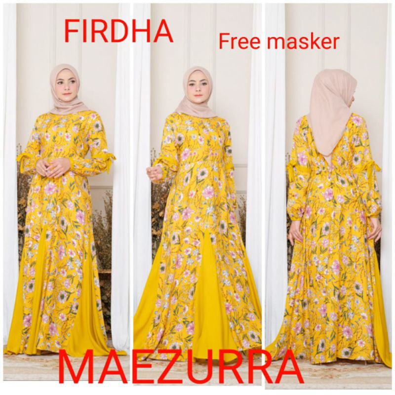 Daster arab MAEZURA FIRDHA Dress Rayon Motif Super klok