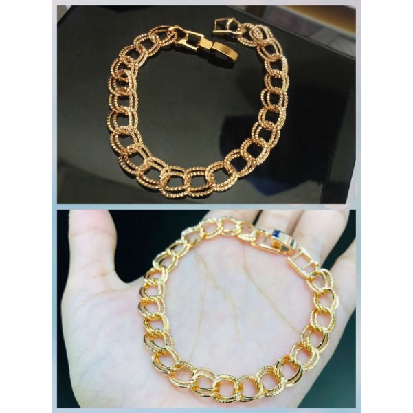 XAC13- GELANG TANGAN RANTAI XUPING BERLAPIS EMAS UK18CM.