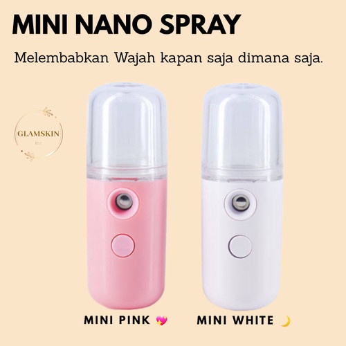 Nano Spray Portable Pelembab Wajah Perawatan Wajah Nano Spay Mist Nano sprei nano sprai seprai Nano mist semprotan wajah viral nano spray logo fyc