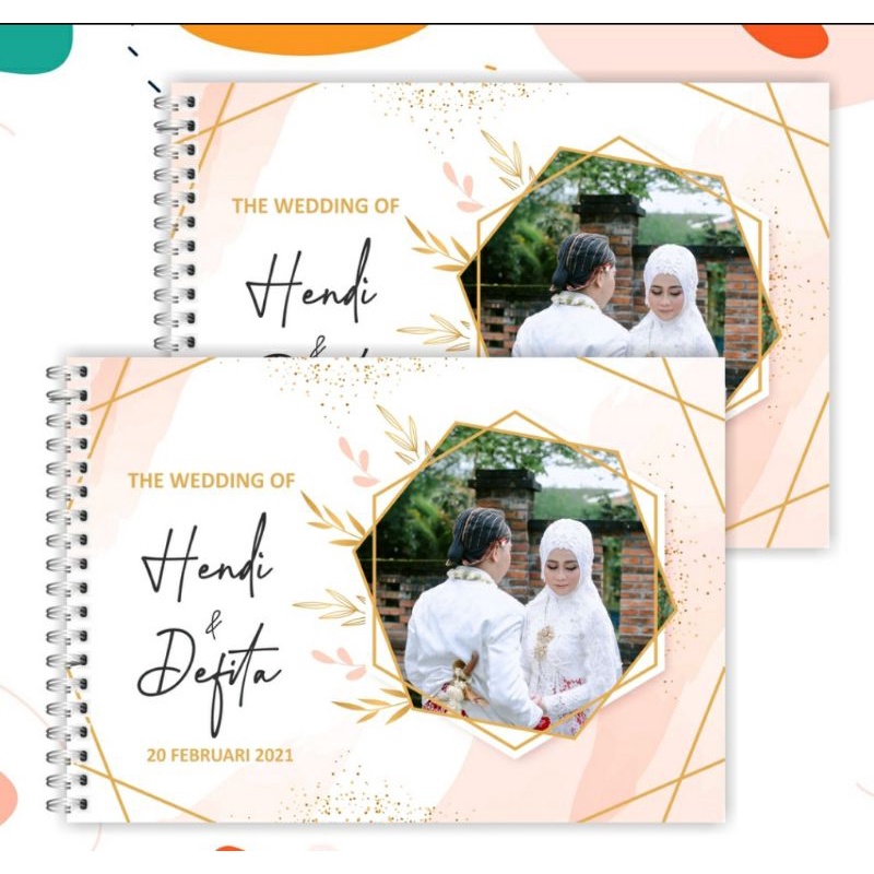 

Buku Tamu/Buka Kado/Buku Pernikahan Keren