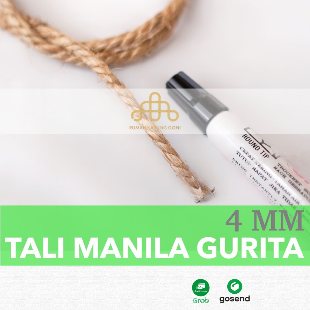 Tali Manila Gurita 4 MM - Tambang Tampar Serat Manila - Distributor Tali Manila Bandung