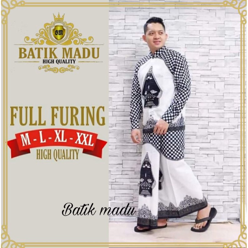 PROMO 15 MOTIF setelan sarung batik / kemeja batik solo/ kemeja lengan panjang / batik aida / batik 