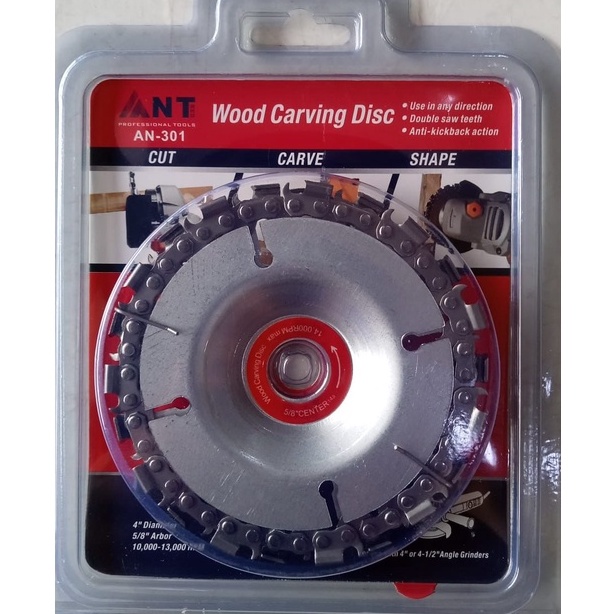 wood carving disc 4 inch 22 teeth mata gerinda rantai mata gurinda potong kayu chainsaw MURAH