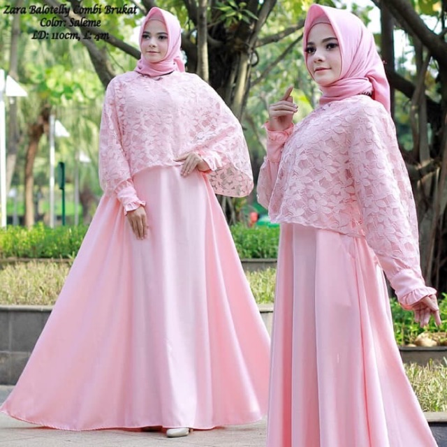 BALOTELLY COMBI BRUKAT ZARA 4 warna (pink maron htm fanta)