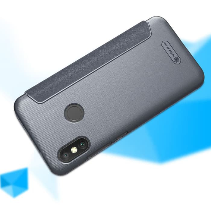 Xiaomi Redmi 6 Pro Flip Cover NILLKIN Sparkle Case - Hitam