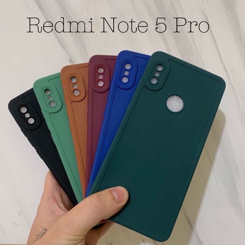 Case Xiaomi Redmi Note 5 Pro - Softcase Procamera Full Cover Matte - UA