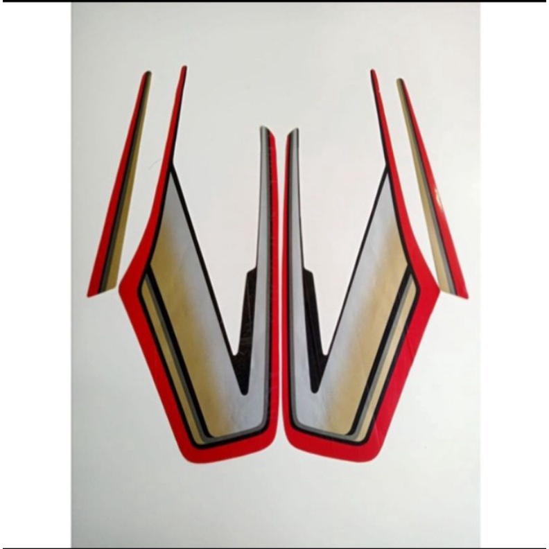 Striping stiker Lis RX king cobra tahun 1993 merah