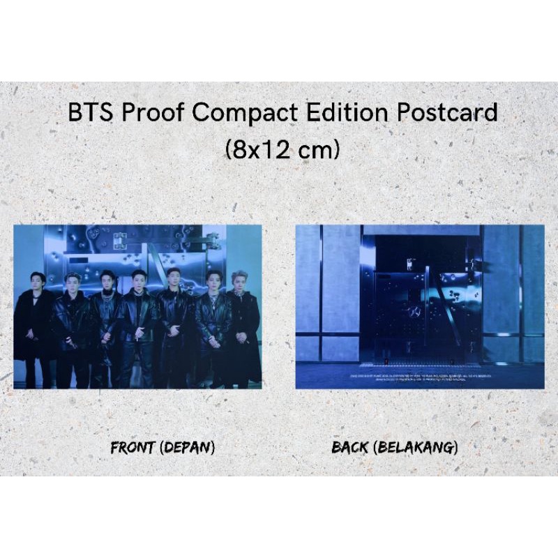 BTS Proof Compact ver Postcard Unofficial
