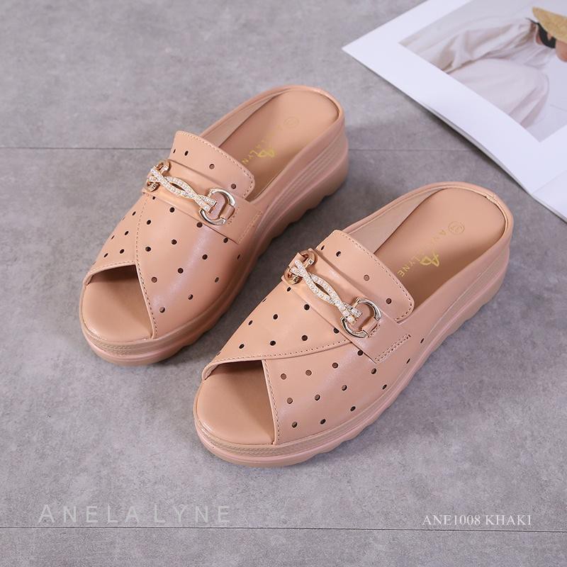 ANELA LYNE WEDGES SANDAL PEEP TOES TSABITA ANE1008 ORIGINAL
