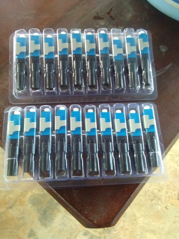 10pcs Ftth Embedded Sc Optic Fiber Quick Fast Connector Adapter Ftth Sc Upc  Exclusively For Export