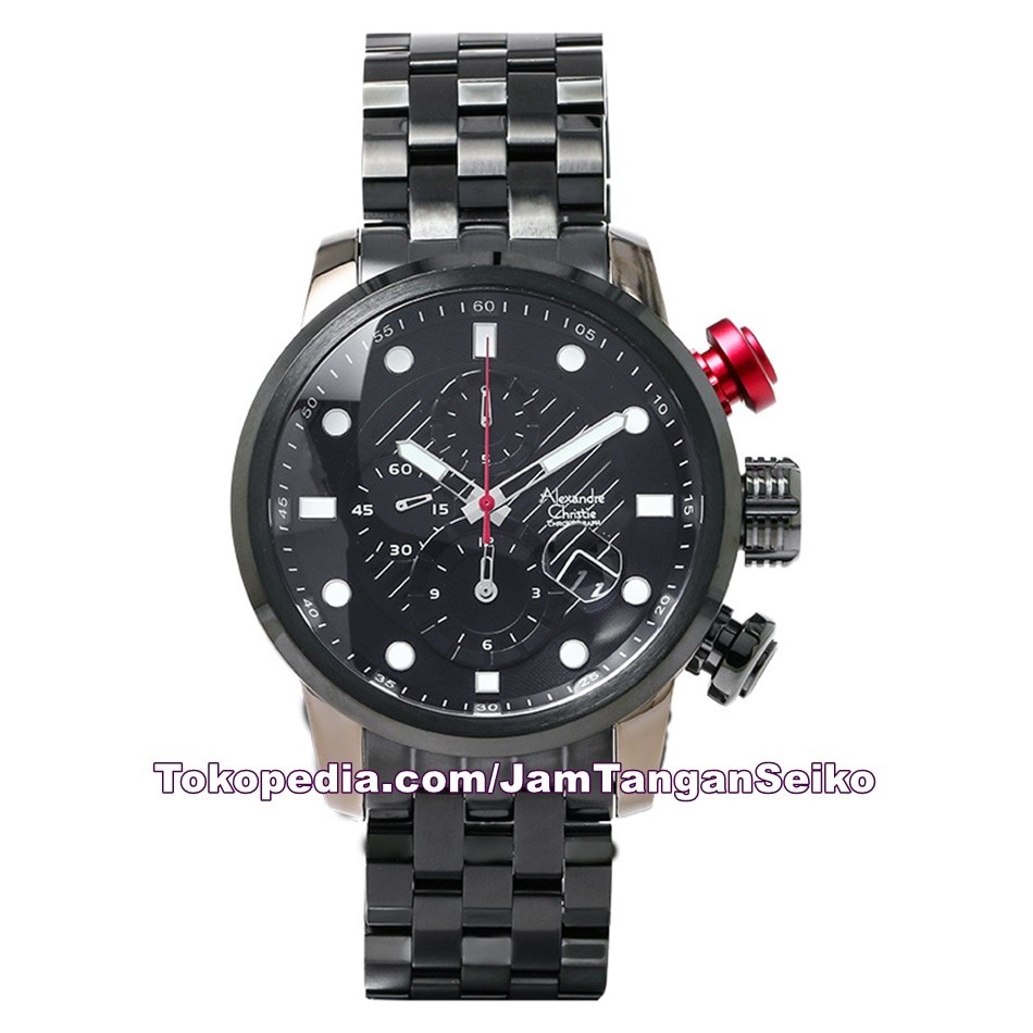 Jam Tangan Pria Alexandre Christie AC 6163 MC BZBBA Man Chronograph Bl