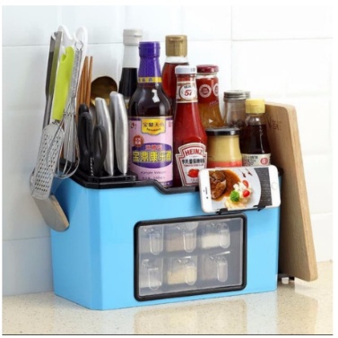 RAK BUMBU DAPUR MULTIFUNGSI KITCHEN SHELF 6 LACI KECIL