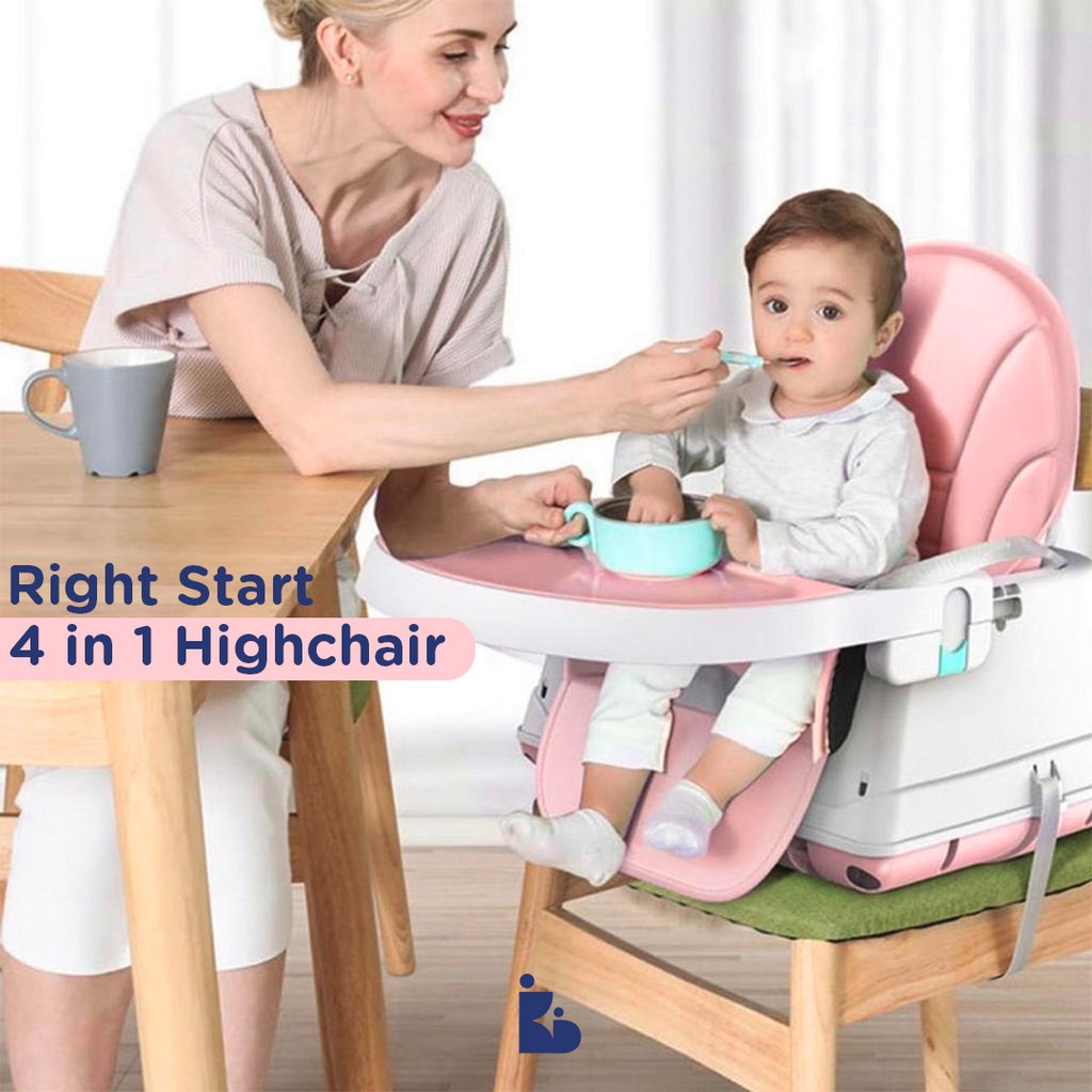 Right Start 4in1 Deluxe Baby High Chair HC-2372