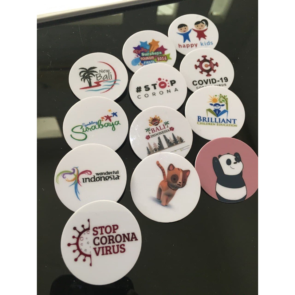 

Plastik Pin Button Custome, Design/gambar sesuai pemesan