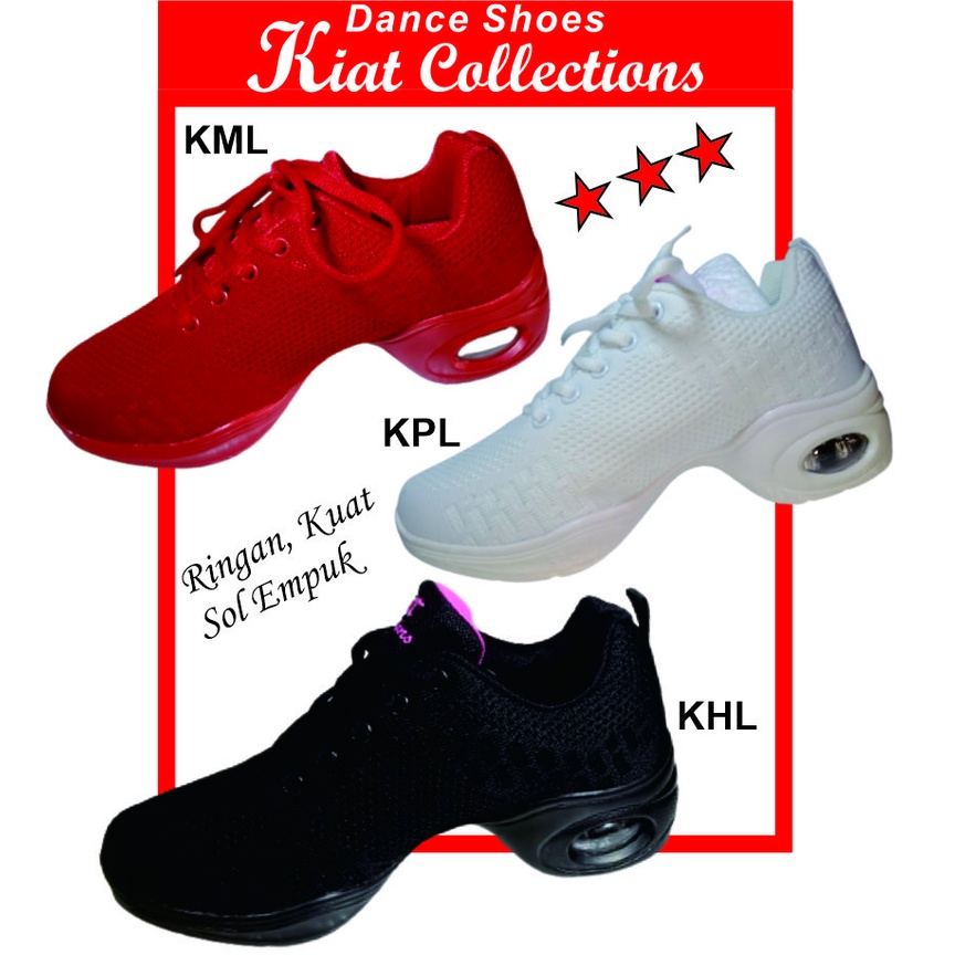 SEPATU WANITA KETS KML SNEAKERS LINE DANCE TARI MENARI  DANSA JOGING OR  LARI  SENAM  SHUFFLE DANCE (KHL, KML, KPL)