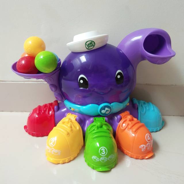 Babyglowy Preloved Leap Frog Peek-A-Shoe Talking Octopus