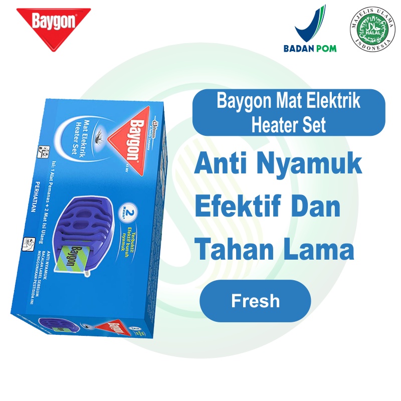 Baygon Mat Elektrik Heater Set Free Refill