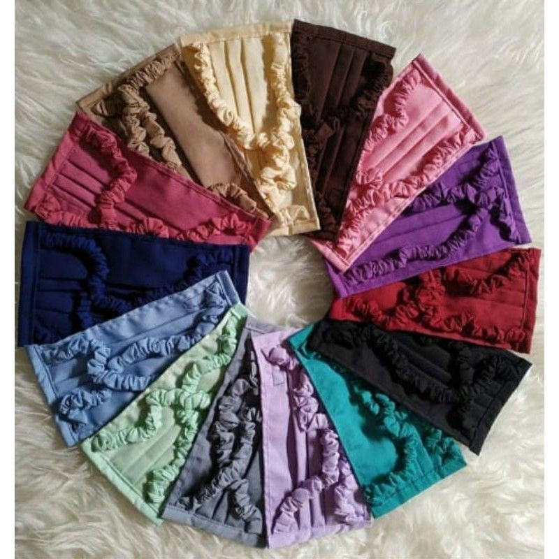 MASKER HIJAB  MURAH TALI SERUT KARET NYAMAN
