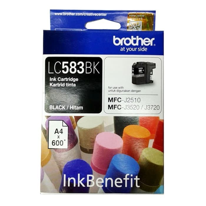 Tinta Brother LC 583 Black For Brother MFC-J3520 | MFC-J3720 | 600