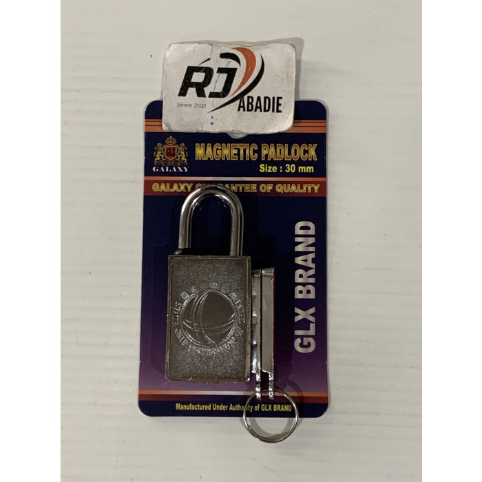 Gembok Magnit / Magnetic Padlock GLX 30mm