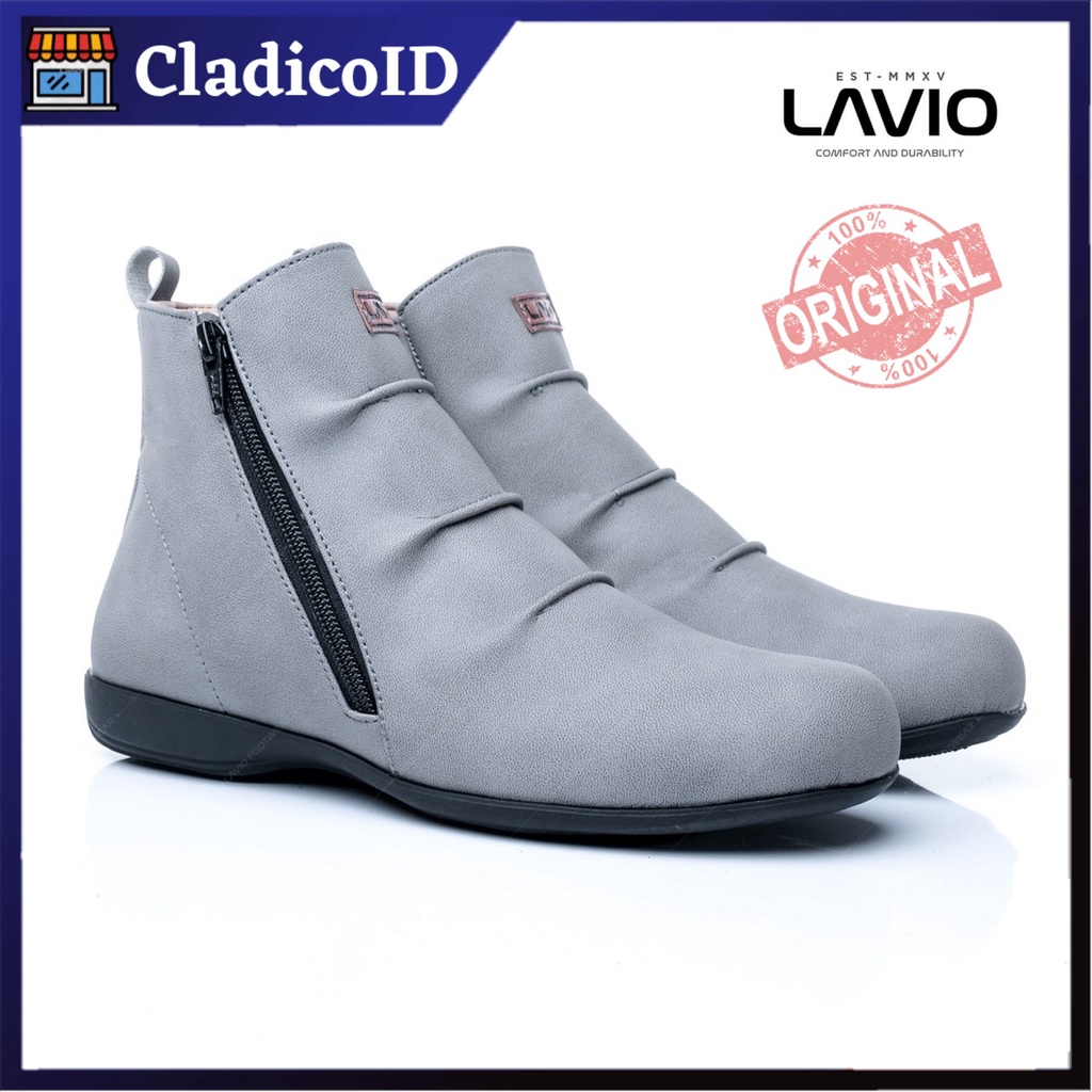 Sepatu Wanita Model Boot Cewe Fashion Korea Lavio Vania Original Bahan High Quality Spatu Cewek Terbaru